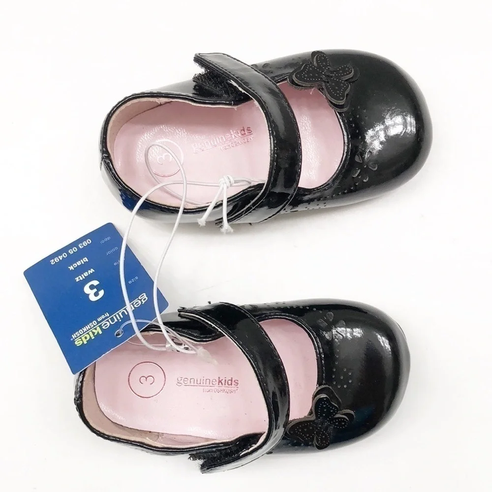 NEW Genuine Kids from OshKosh B'gosh infant girls' Mary Jane black shoes